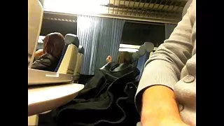 Tonåring fångad mig blinkande tåg