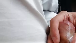 Tåg blinkande tonåring flicka och cum