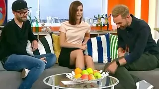 Lena meyer landrut kortkort svart mini-tyska tv-show oops