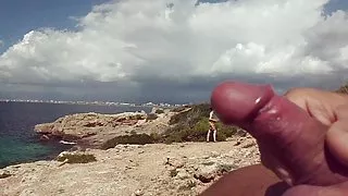 Dickflash hon ta en bra titt