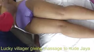 Damen få massage av bybo jag