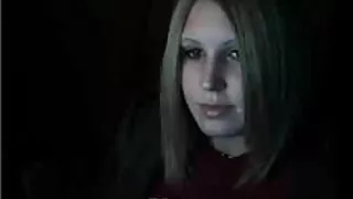 Söt blond flicka